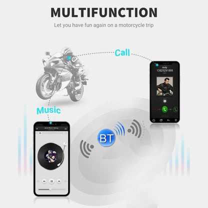BT22 Waterproof Call Motorcycle Helmet Bluetooth Headset - Consumer Electronics by buy2fix | Online Shopping UK | buy2fix