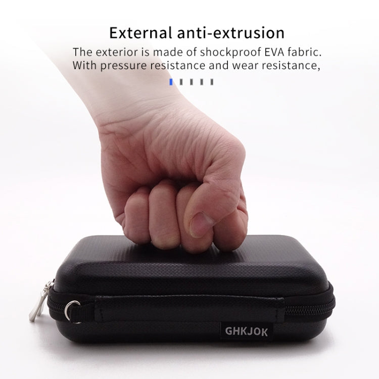 CHKJOK GH1805 EVA Mobile Hard Disk Anti-pressure Hard Shell Bag(Black) -  by CHKJOK | Online Shopping UK | buy2fix