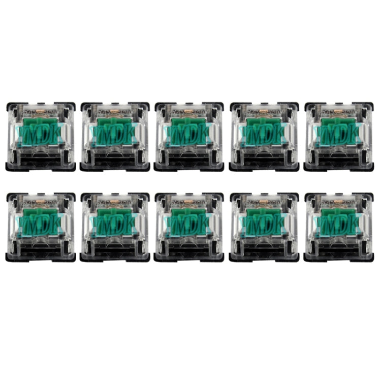 10 PCS Gateron G Shaft Black Bottom Transparent Shaft Cover Axis Switch, Style: G5 Foot (Green Shaft) - Other by Gateron | Online Shopping UK | buy2fix