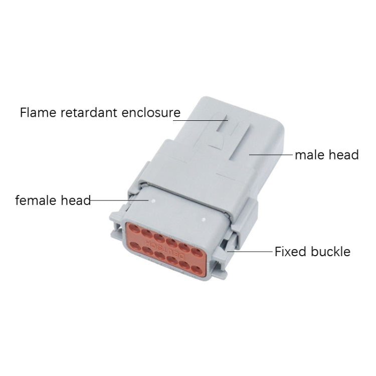 DT04-12P / DT06-12S With Copper Car Waterproof Connector Conductive Connection Terminal - In Car by buy2fix | Online Shopping UK | buy2fix