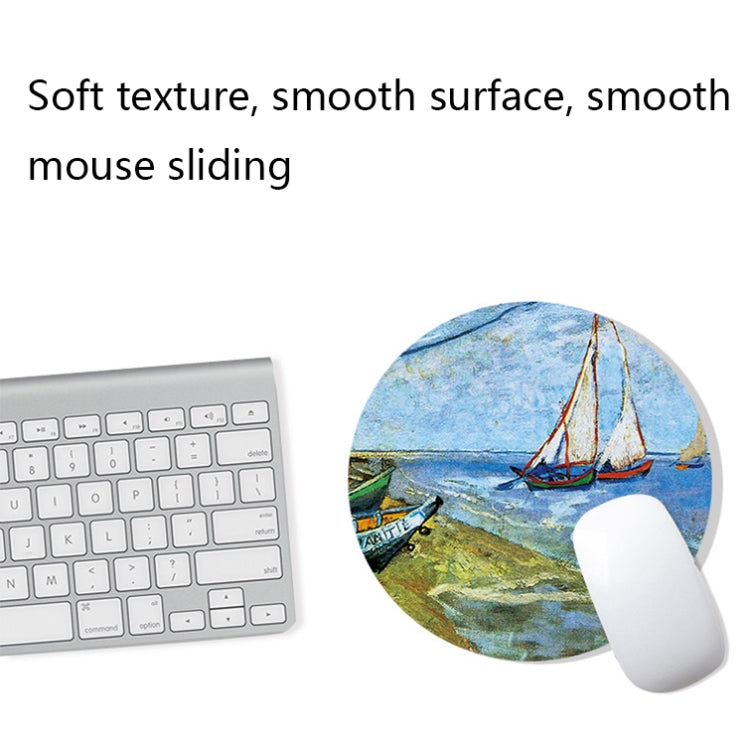 300x800x3mm Locked Am002 Large Oil Painting Desk Rubber Mouse Pad(Iris) - Mouse Pads by buy2fix | Online Shopping UK | buy2fix