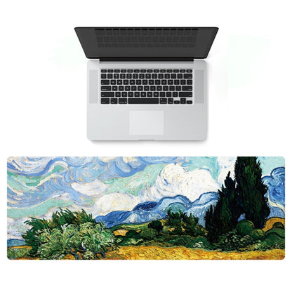 400x900x4mm Locked Am002 Large Oil Painting Desk Rubber Mouse Pad(Fisherman) - Mouse Pads by buy2fix | Online Shopping UK | buy2fix