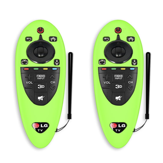 2 PCS Remote Control Dustproof Silicone Protective Cover For LG AN-MR500 Remote Control(Night Light Green) - Consumer Electronics by buy2fix | Online Shopping UK | buy2fix