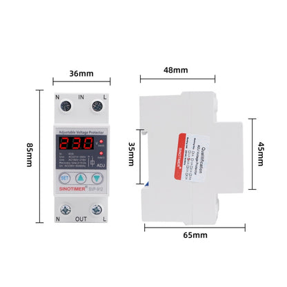 SINOTIMER SVP-912 Adjustable Self-resetting Intelligent Under-voltage Protector, Current: 40A - Other Tester Tool by SINOTIMER | Online Shopping UK | buy2fix