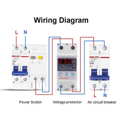 SINOTIMER SVP-912 Adjustable Self-resetting Intelligent Under-voltage Protector, Current: 40A - Other Tester Tool by SINOTIMER | Online Shopping UK | buy2fix