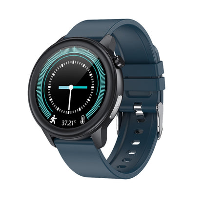 LOANIY E80 1.3 Inch Heart Rate Detection Smart Watch, Color: Blue Silicone - Smart Watches by LOANIY | Online Shopping UK | buy2fix