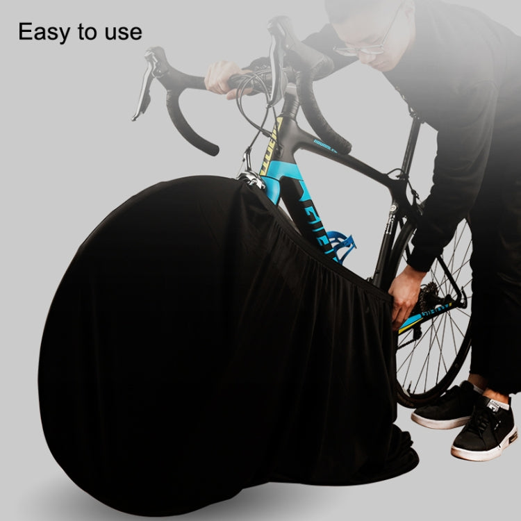Bicycle Tire Dust Cover High Elasticity Universal Road Bike Wheel Cover(Black) - Protective Cases by buy2fix | Online Shopping UK | buy2fix