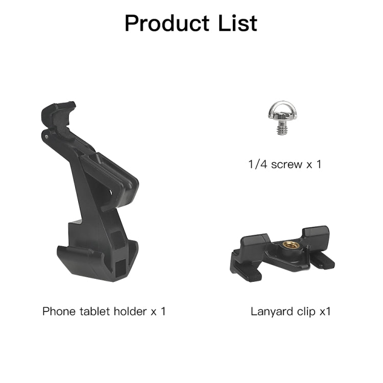 RCSTQ Remote Control Phone Tablet Bracket for DJI Mavic 3/Mini 2/Mini 3 Pro,Style: Only Clip - DJI & GoPro Accessories by RCSTQ | Online Shopping UK | buy2fix