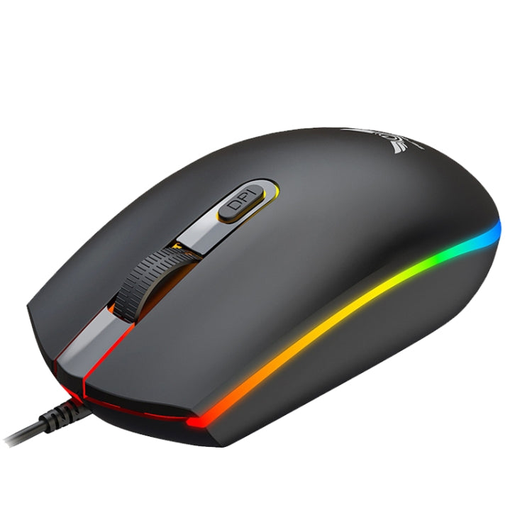 Zerodate V6 4 Keys 1600DPI Game Colorful RGB Marquee USB Wired Mouse, Cable Length: 1.35m(Black) - Wired Mice by buy2fix | Online Shopping UK | buy2fix