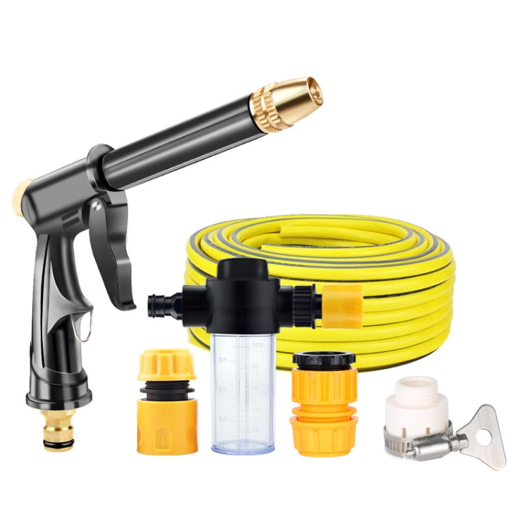 High Pressure Car Wash Hose Telescopic Watering Sprinkler, Style: H2+3 Connector+25m Tube+Foam Pot - In Car by buy2fix | Online Shopping UK | buy2fix