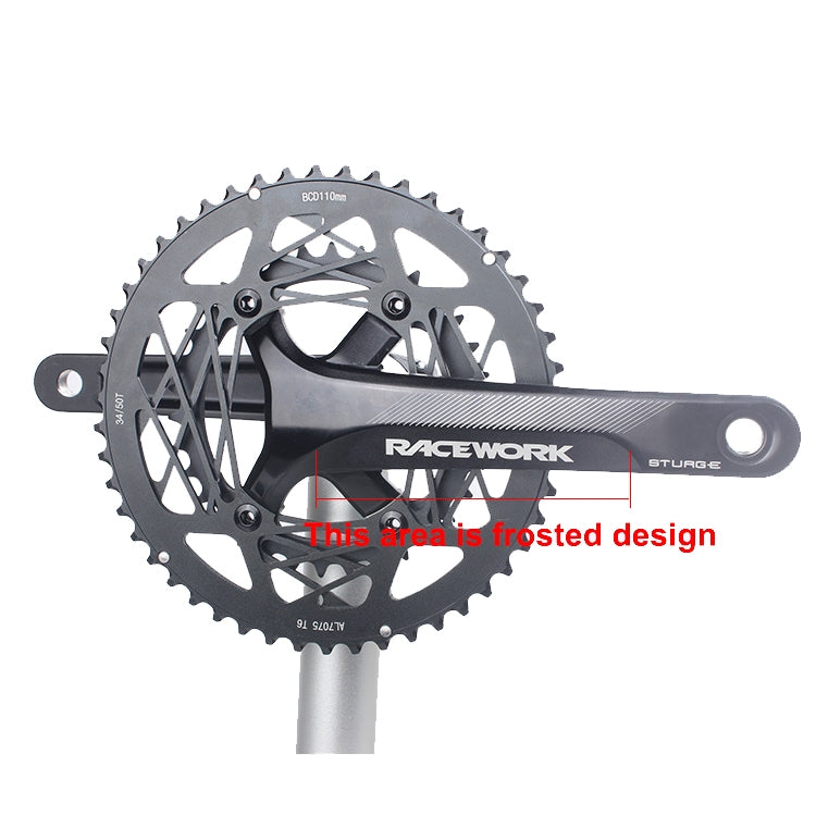 RACEWORK RKRFA Road Bike Aluminum Alloy 22-speed Crankset, Spec: 53-39T without BB - Bicycle Chains & Rounds by RACEWORK | Online Shopping UK | buy2fix