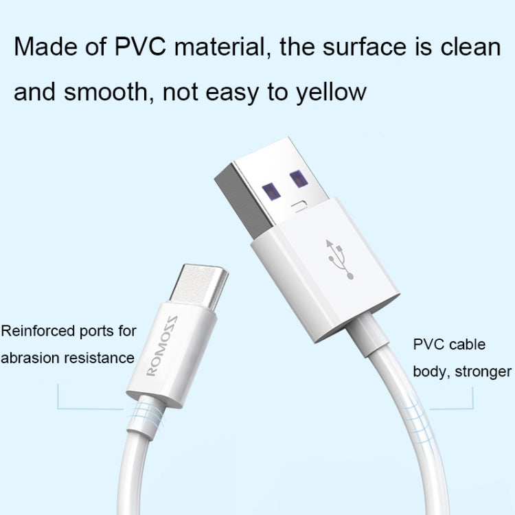 ROMOSS CB304 5A USB to Type-C Data Cable, Length: 1.5m -  by ROMOSS | Online Shopping UK | buy2fix