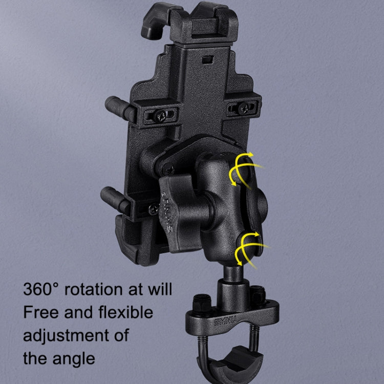 SMNU SM008 Motorcycle Aluminum Alloy Polyclaw Phone Bracket(U-type Handlebar Installation) - In Car by SMNU | Online Shopping UK | buy2fix