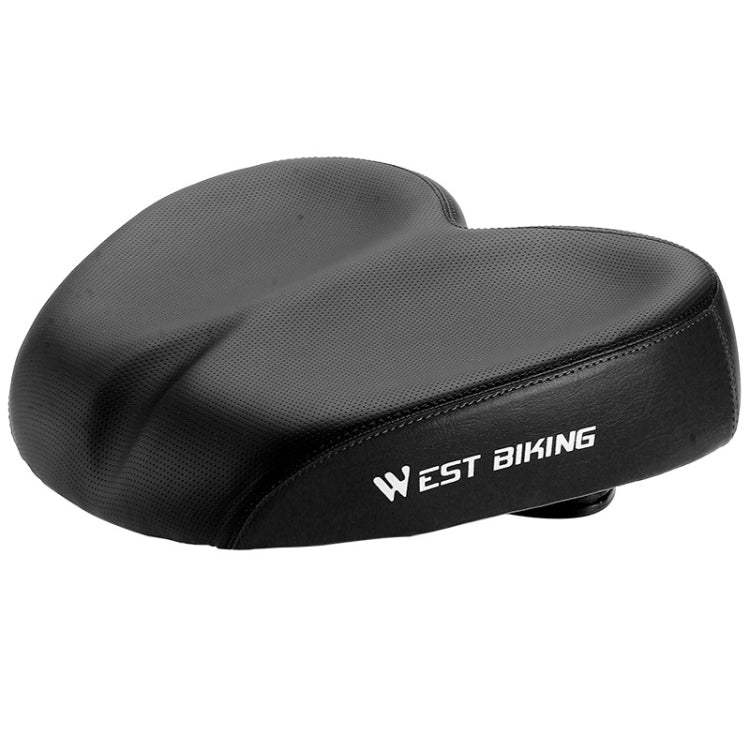 WEST BIKING Bicycle Widened And Comfortable Shock Absorbing Saddle(Black) - Bicycle Saddle by WEST BIKING | Online Shopping UK | buy2fix