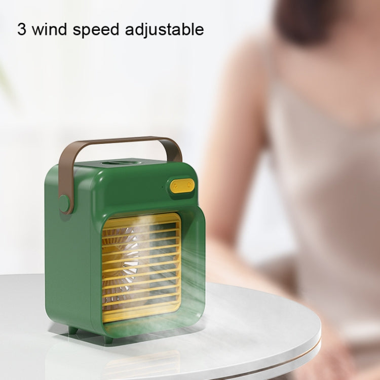 F05 Portable Portable Desktop Mini Spray Air Cooler, Style: Rechargeable(Gem Green) - Consumer Electronics by buy2fix | Online Shopping UK | buy2fix