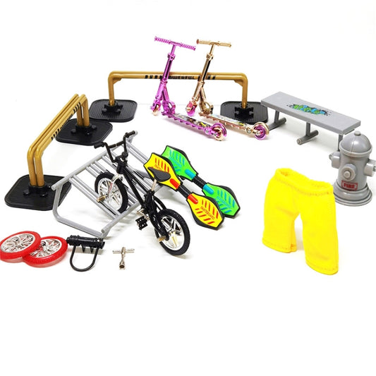 Mini Finger Bike Bicycle Finger Skateboards Skate Ramp Parts Set(CDH-9) - Model Toys by buy2fix | Online Shopping UK | buy2fix