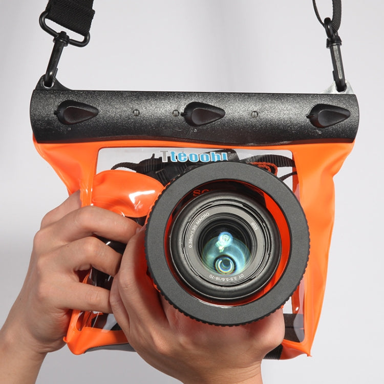 Tteoobl  20m Underwater Diving Camera Housing Case Pouch  Camera Waterproof Dry Bag, Size: L(Orange) - Diving Accessories by Tteoobl | Online Shopping UK | buy2fix