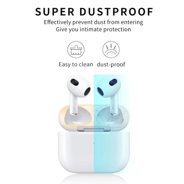 2 PCS Headphone Inner Cover Sticker Dustproof Protective Film For Airpods 3(Gold) - Protective Sticker by buy2fix | Online Shopping UK | buy2fix