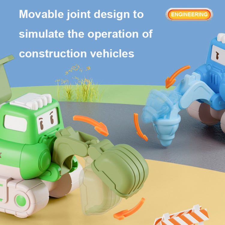3 PCS 7799 Pressing Inertia Forward Cartoon Children Toy Car(Blue) - Model Toys by buy2fix | Online Shopping UK | buy2fix