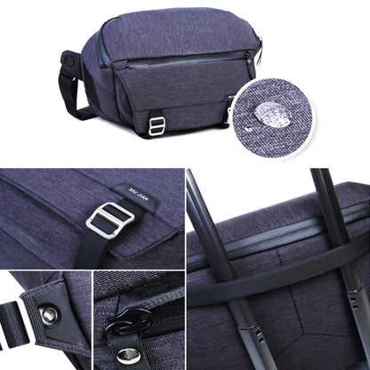 XIUJIAN Crossbody Waterproof Lightweight SLR Camera Bag, Color: 10L Dark Gray - Camera Accessories by XIUJIAN | Online Shopping UK | buy2fix