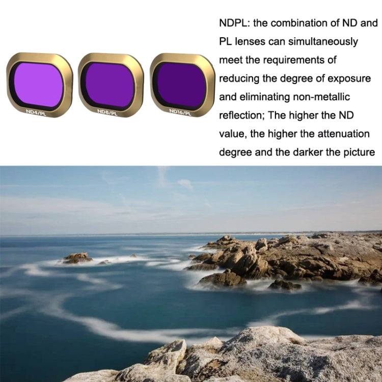 JSR For Mavic 2 Pro Filter KG Model, Style: ND4/PL+ND8/PL+ND16/PL - DJI & GoPro Accessories by JSR | Online Shopping UK | buy2fix