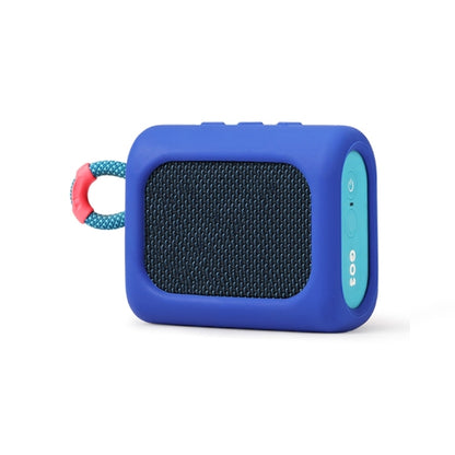 For JBL GO3 Dust-proof Silicone Case Anti-fall Speaker Case(Blue) - Protective Case by buy2fix | Online Shopping UK | buy2fix