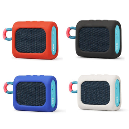 For JBL GO3 Dust-proof Silicone Case Anti-fall Speaker Case(Blue) - Protective Case by buy2fix | Online Shopping UK | buy2fix