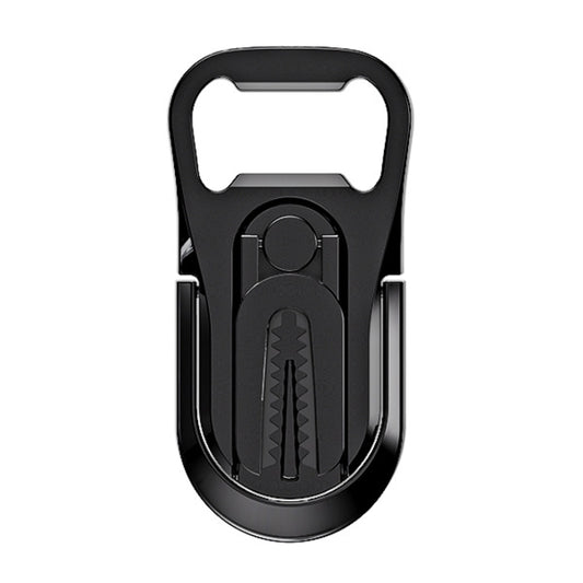 Multifunction Car Air Vent Phone Holder Finger Ring Phone Bracket Bottle Opener(Black) - Ring Holder by buy2fix | Online Shopping UK | buy2fix