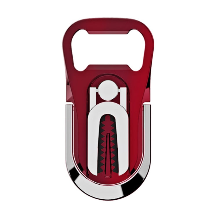 Multifunction Car Air Vent Phone Holder Finger Ring Phone Bracket Bottle Opener(Red) - Ring Holder by buy2fix | Online Shopping UK | buy2fix