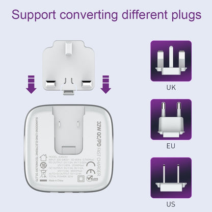 LDNIO A3513Q 32W QC3.0 3 USB Ports Phone Adapter US Plug with Micro USB Cable - Mobile Accessories by LDNIO | Online Shopping UK | buy2fix