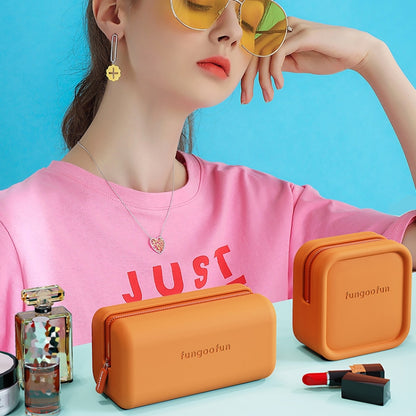 Fungoofun Candy Color EVA Travel Digital Storage Bag Cosmetic Bag, Color: Brick Yellow - Digital Storage Bag by Fungoofun | Online Shopping UK | buy2fix
