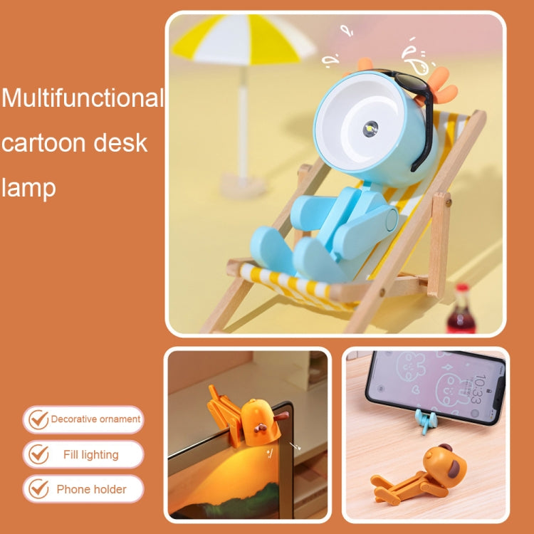 TL-23 LED Mini Foldable Cartoon Desk Lamp Pet Shape Decoration Table Lamp, Spec: Dinosaur (Dark Green) -  by buy2fix | Online Shopping UK | buy2fix