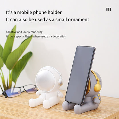 Astronaut Tablet Phone Bracket Desktop Phone Holder Ornaments(White) - Desktop Holder by buy2fix | Online Shopping UK | buy2fix