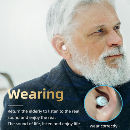 GM-902 Wireless Magnetic Charging Bluetooth Hearing Aids Elderly Sound Amplifier(Red Blue+Black) - Hearing Aids by buy2fix | Online Shopping UK | buy2fix