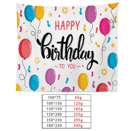 Happy Birthday Photo Backdrop Party Decoration Tapestry, Size: 150x100cm(GT56-8) - Camera Accessories by buy2fix | Online Shopping UK | buy2fix