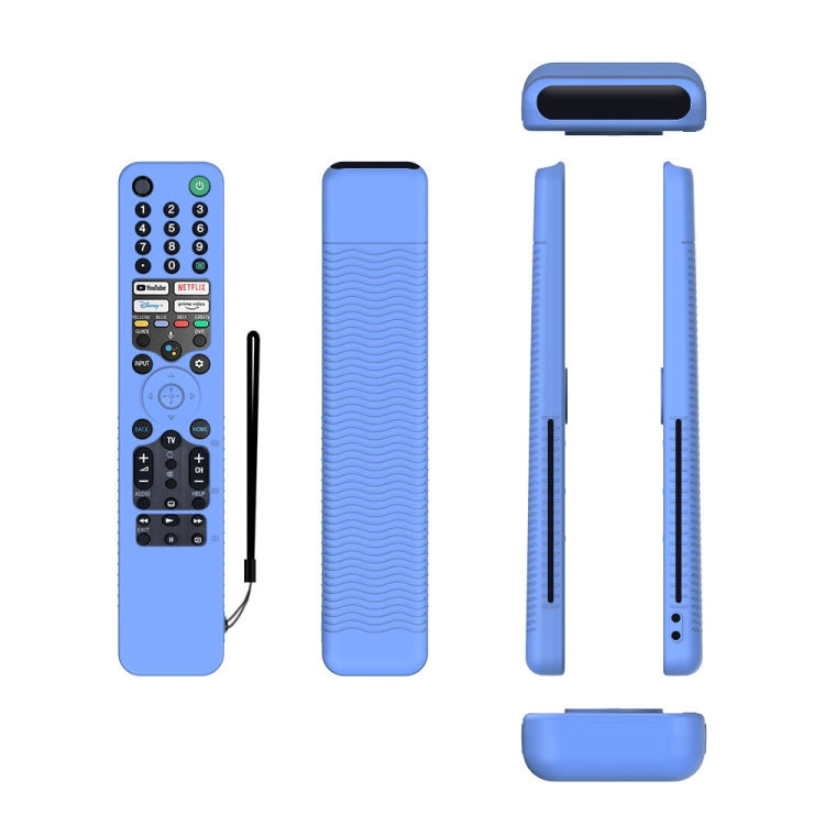For Sony RMF/MG3-TX520U Y52 Voice Remote Anti-Drop Silicone Protective Cover(Luminous Blue) - Consumer Electronics by buy2fix | Online Shopping UK | buy2fix
