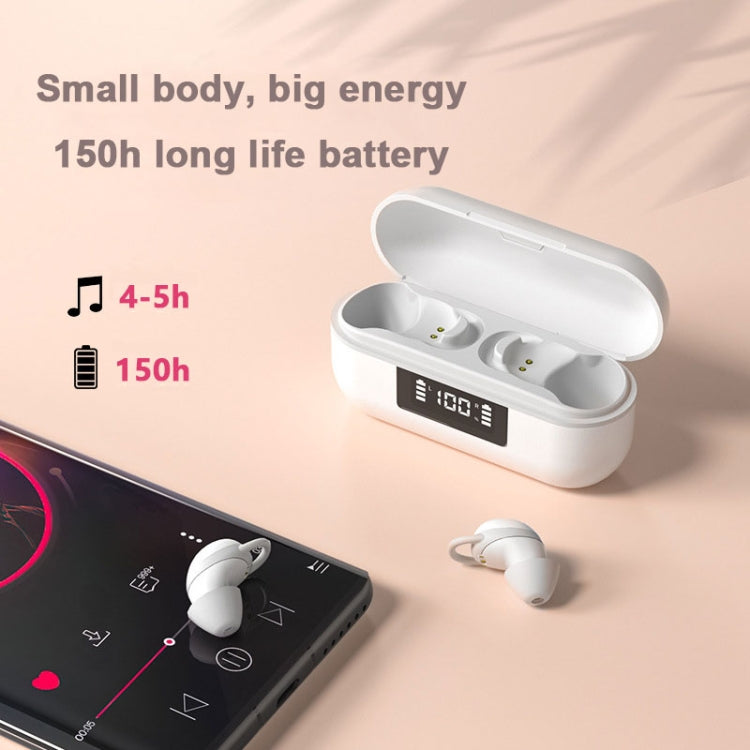 X999 Mini Wireless Noise Reduction With Digital Display Charging Bin Bluetooth Earphone(Black) - Bluetooth Earphone by buy2fix | Online Shopping UK | buy2fix