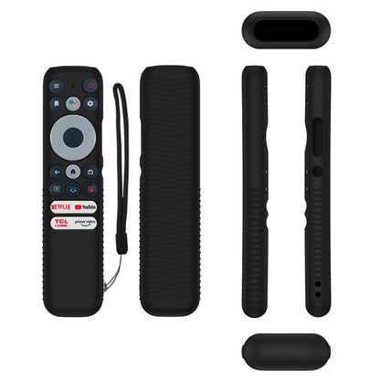 For TCL RC902N FMR1 Y47 TV Remote Control Anti-Drop Silicone Case(Black) - Consumer Electronics by buy2fix | Online Shopping UK | buy2fix