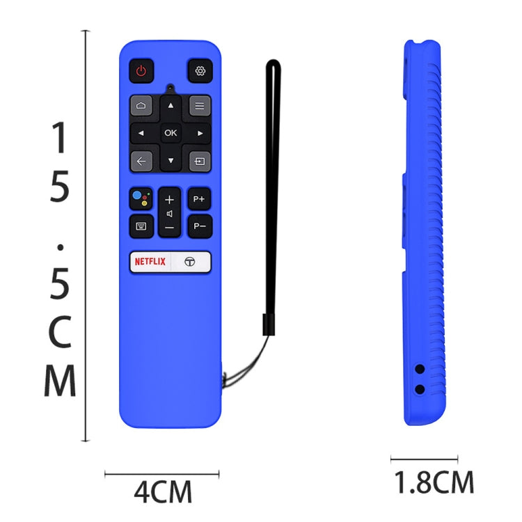 For TCL RC802V FMR1 FNR1 Y40 TV Remote Control Anti-Drop Silicone Protective Case(Black) - Consumer Electronics by buy2fix | Online Shopping UK | buy2fix