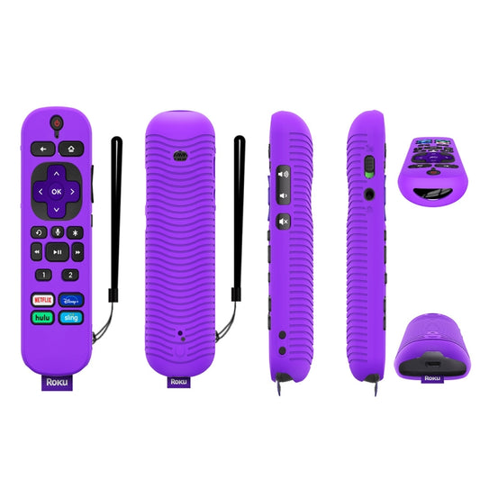 For TCL Roku Voice Remote Pro Y30 Remote Control Shockproof Silicone Protective Case(Purple) - Consumer Electronics by buy2fix | Online Shopping UK | buy2fix