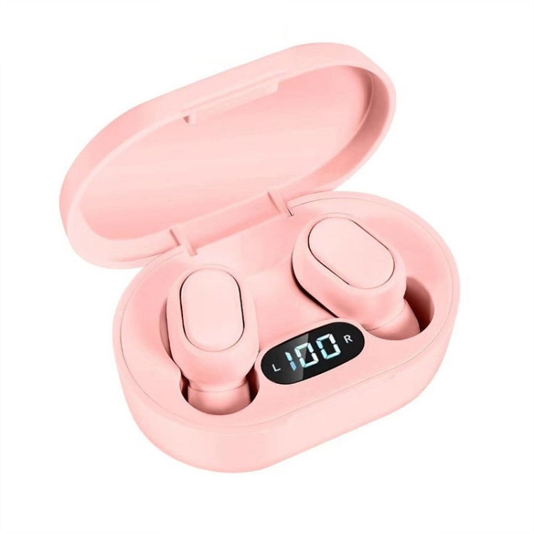 E7s Digital Sports Waterproof TWS Bluetooth 5.0 In-Ear Headphones(Pink) - TWS Earphone by buy2fix | Online Shopping UK | buy2fix