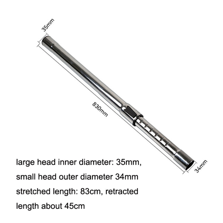 For Midea Vacuum Cleaner Accessories Straight Tube Telescopic Rods Extension Tube Inner Diameter 35mm - Consumer Electronics by buy2fix | Online Shopping UK | buy2fix