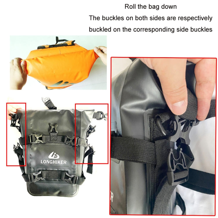 LONGHIKER Motorcycle Quick Release Waterproof Bumper Side Bag(Orange) - In Car by buy2fix | Online Shopping UK | buy2fix