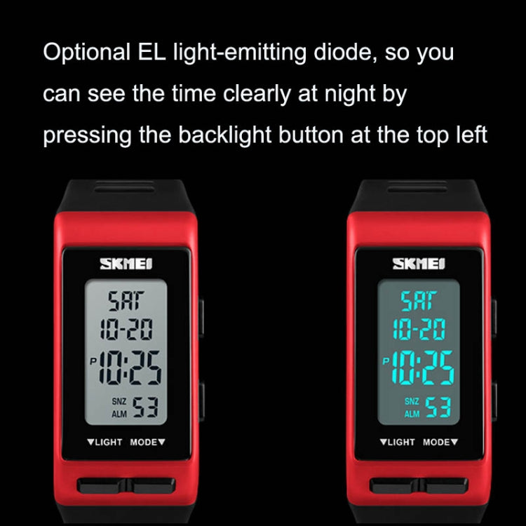 SKMEI 1362 Sports Electronic Watch Fashion Waterproof Countdown Children LED Watch(Blue) - LED Digital Watches by SKMEI | Online Shopping UK | buy2fix