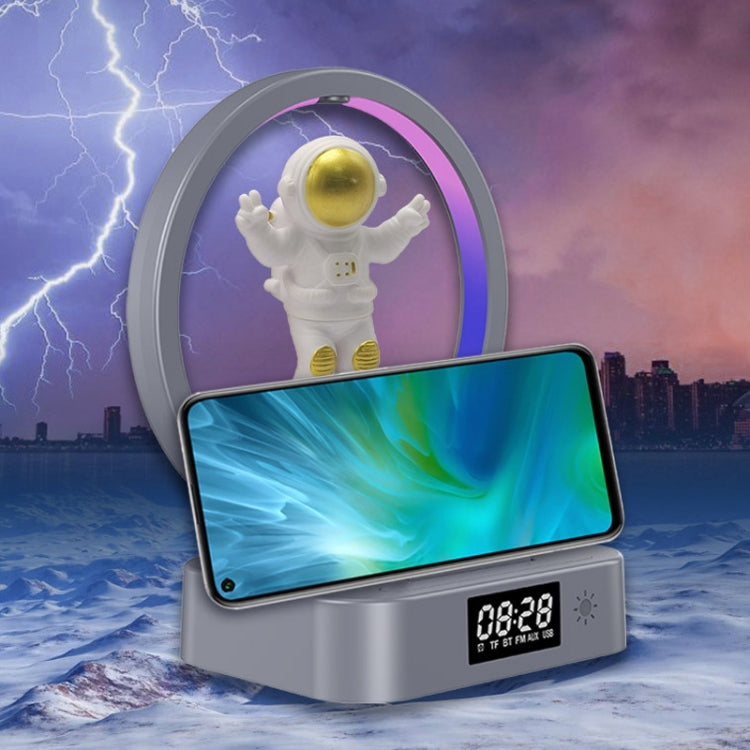 Y-558 Magnetic Levitation Astronaut TWS Bluetooth Speaker With RGB Light,Style: Golden Basic - Desktop Speaker by buy2fix | Online Shopping UK | buy2fix