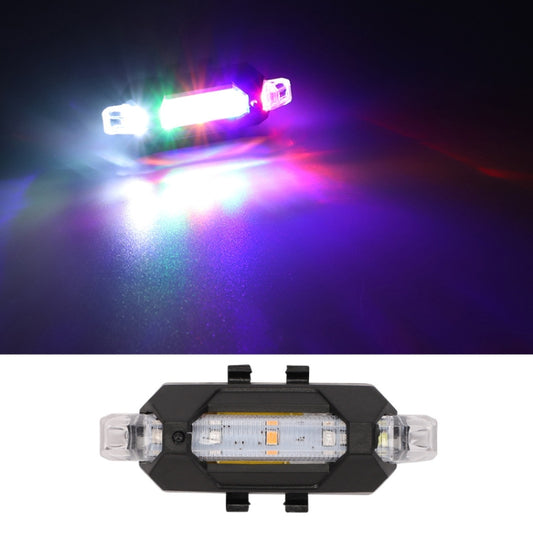 Motorcycle Bicycle Charging Strobe Decorative Warning Tail Light(Color Light) - Taillights by buy2fix | Online Shopping UK | buy2fix