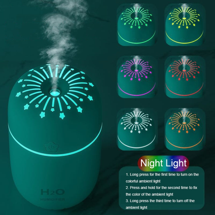 Colorful Cup USB Ambient Light Air Humidifier Desktop Car Marquee Humidifier(Lucky Star White) - Air Purifiers & Parts by buy2fix | Online Shopping UK | buy2fix