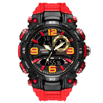 SMAEL 1921 Outdoor Sports Waterproof Men Luminous Time Watch Electronic Watch(Red) - LED Digital Watches by SMAEL | Online Shopping UK | buy2fix