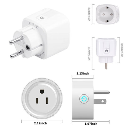 Tuya Smart App Wifi Smart Socket Phone Remote Timing Voice Switch Supports Alexa UK Plug, Style: 20A Power Model - Smart Socket by buy2fix | Online Shopping UK | buy2fix