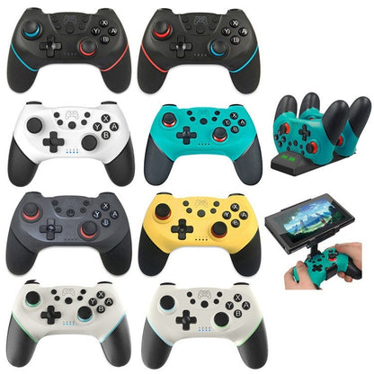 For Switch/ Switch OLED/Switch Lite Bluetooth Handle 6-axis Wireless Gamepad(Left Blue Right Green) - Gamepads by buy2fix | Online Shopping UK | buy2fix